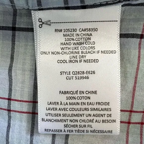 Equipment Keira Tie Front Shirt In Mint Julep Multi Plaid Size S - Picture 11 of 11